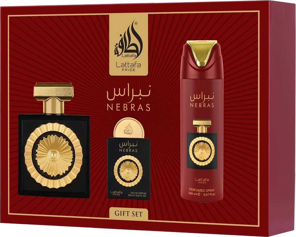 Set Eau de Parfum dhe deodorant Lattafa Nebras unisex 100ml+20ml+200ml