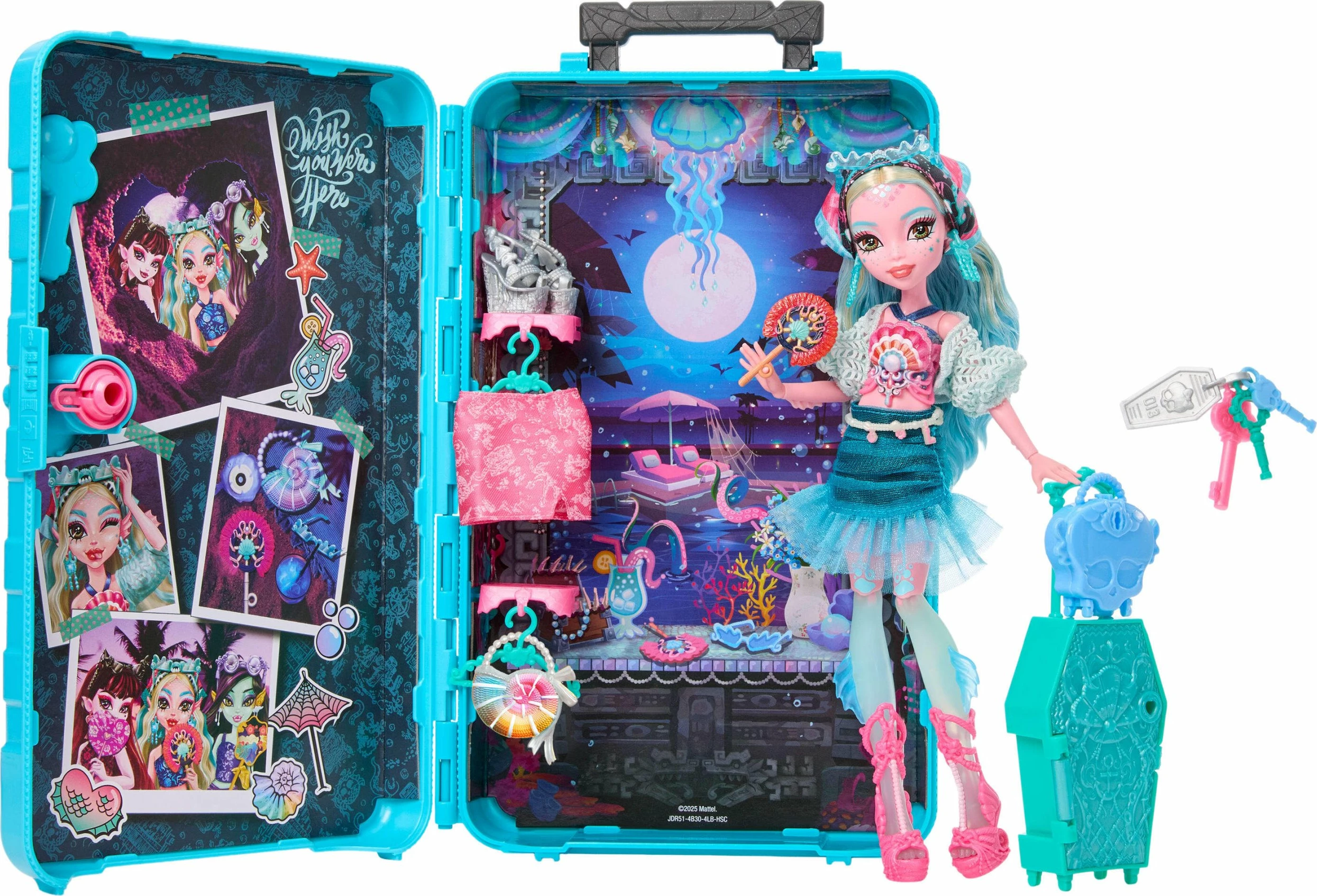 Kukull Monster High Scare Secrets Series 7 Lagoona Blue JDR51, 32.8 cm, vjollcë, set 1 copë
