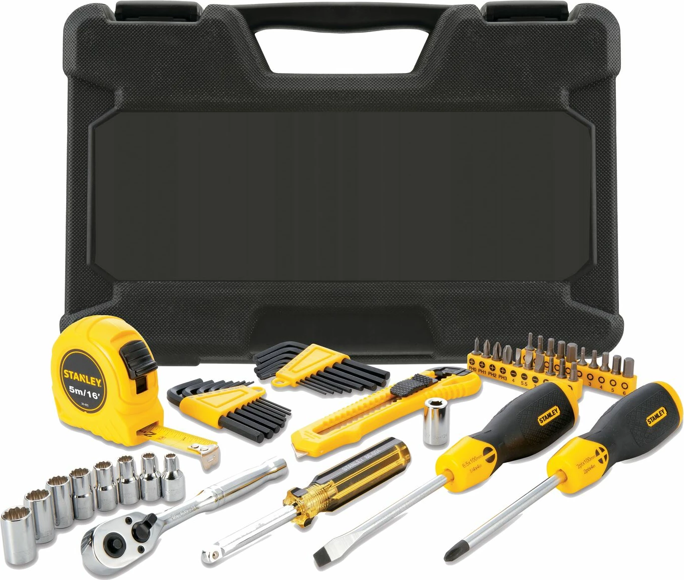 Set veglash dore Stanley STMT0-74864, 51 copë, kuti plastike