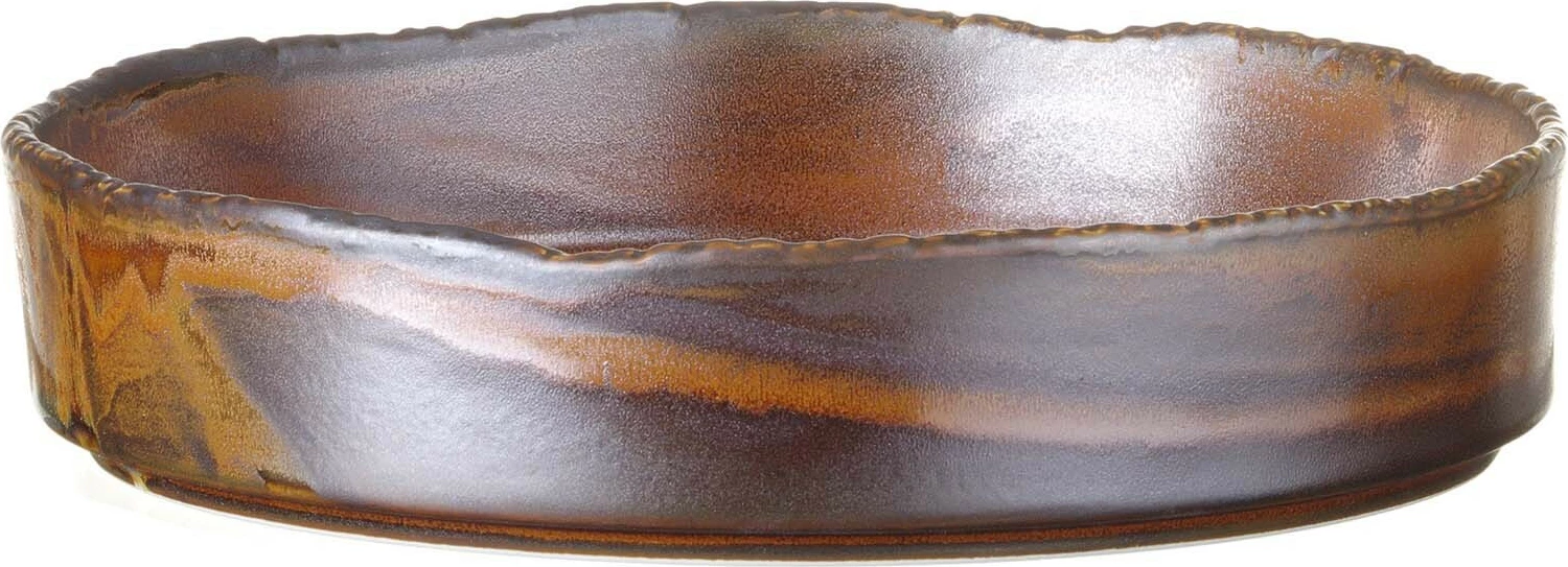 Pjatë me buzë të lartë Fine Dine Aurum Ø250 mm, porcelan i vitrifikuar, set 2 copë, kafe e errët