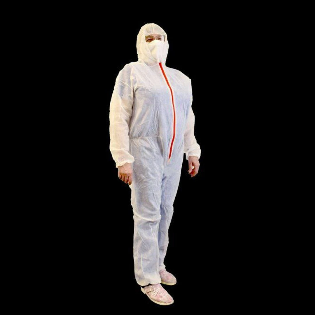Kostum mbrojtës Omega Virus Overall Polypropylene 30, madhësi L/XL, i bardhë