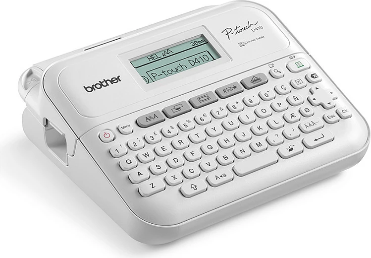 Printer etiketash Brother P-touch PT-D410, QWERTY, USB, për shirita TZe deri 18mm, i bardhë