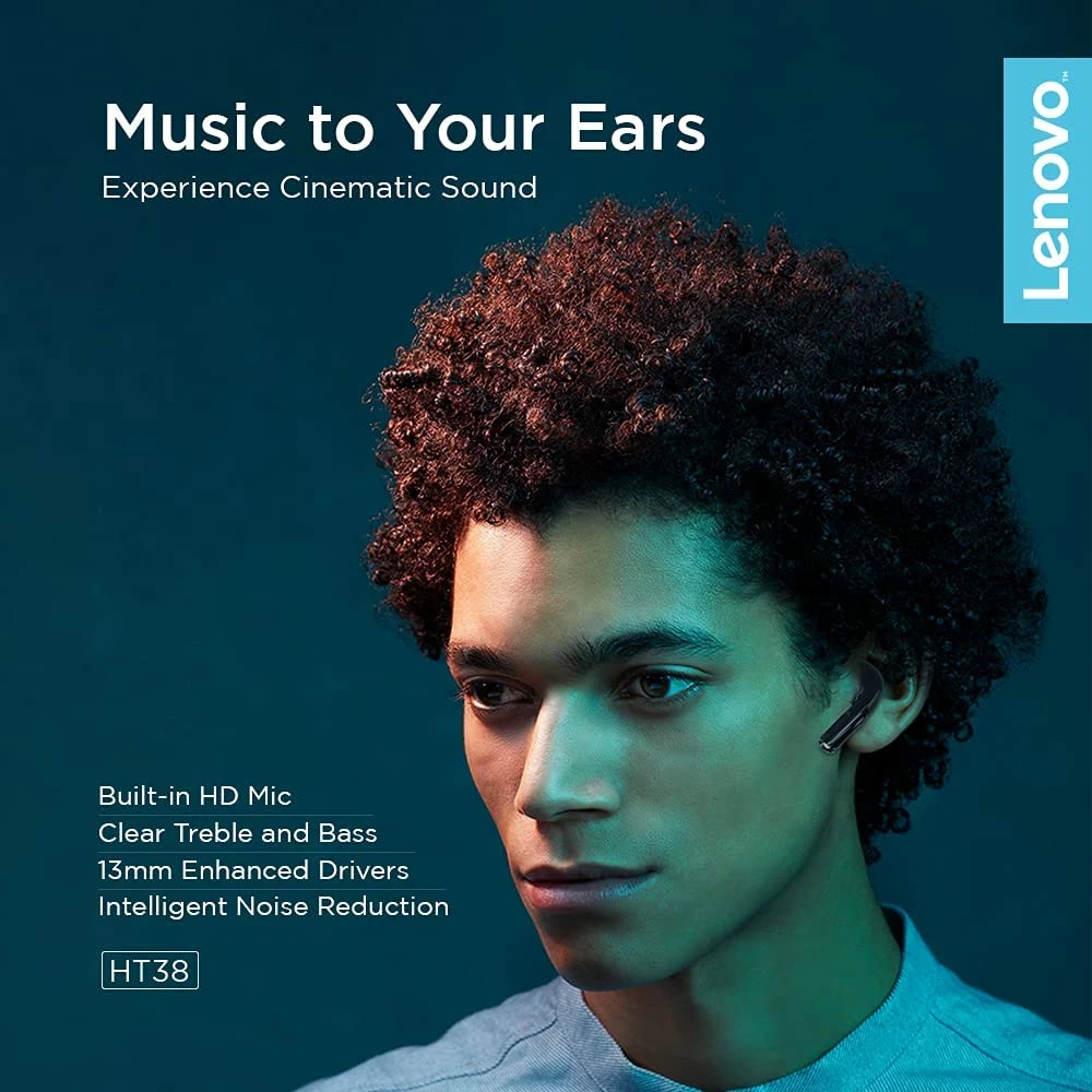 Dëgjuese Lenovo HT38, të zeza