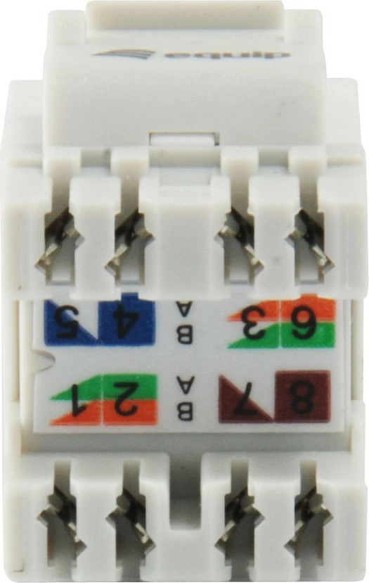 Keystone Jack rrjeti EQUIP Cat6 UTP Slim, RJ-45/LSA (IDC), i bardhë (8 copë)
