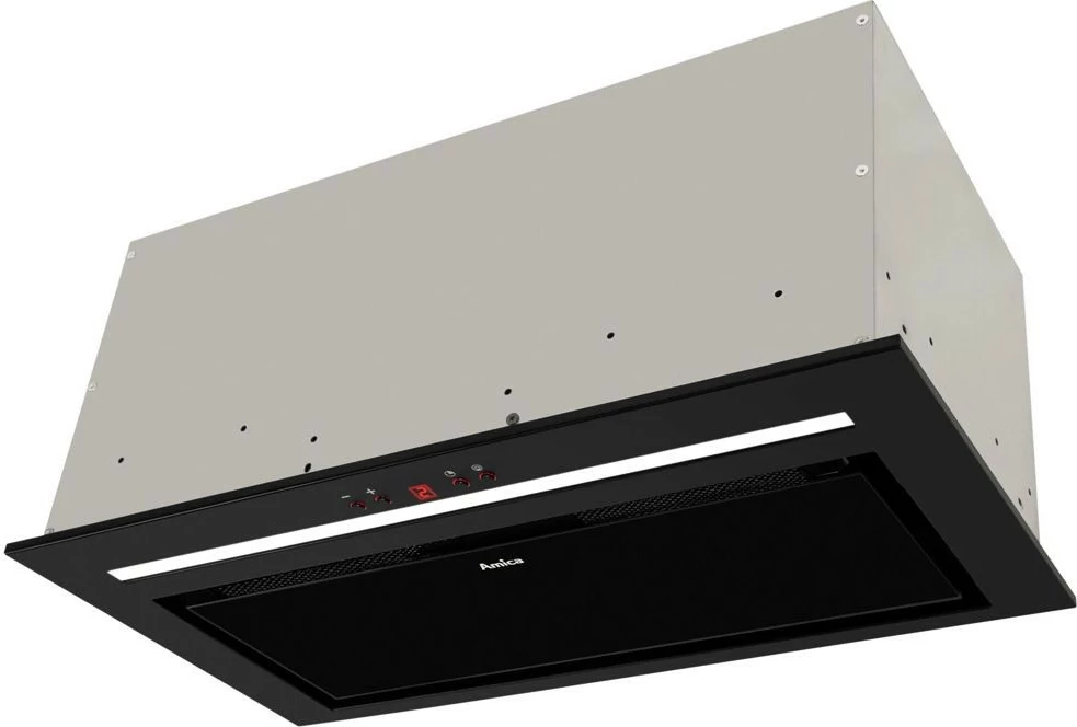 Aspirator i integrum Amica OMC6451B HC, me telekomandë, LED, i zi