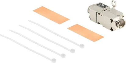 Bashkues kabllo rrjeti DeLOCK LSA-LSA Cat6a STP, pa vegla, inox