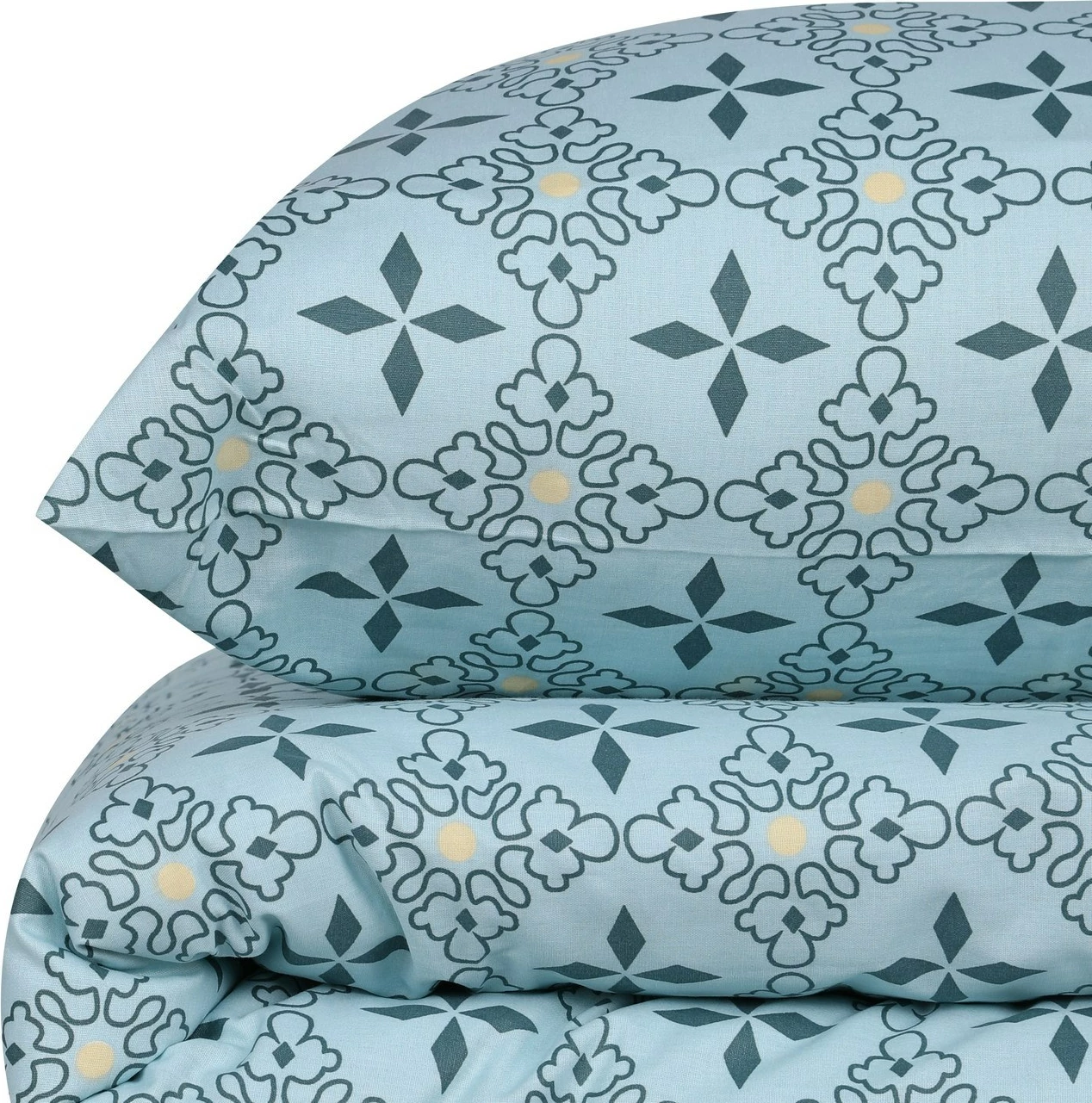 Set mbulesë jorgan për teke XXL, ngjyrë blu, minimal, L'essentiel