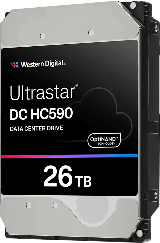 Hard disk i brendshëm Western Digital Ultrastar DC HC590, 26TB, 3.5", SAS, 7200RPM, argjendtë/zi