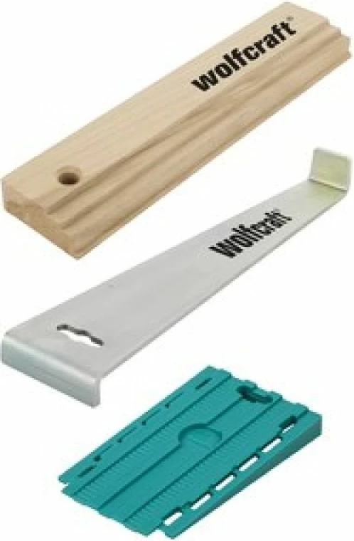 Set veglash Wolfcraft për vendosje laminate dhe parketi, gri, 3 copë