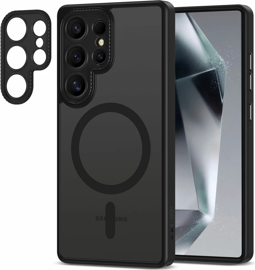 Mbështjellës Tech-Protect MagCam MagSafe për Samsung Galaxy S25 Ultra, i zi