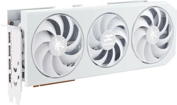 Kartelë grafike PowerColor Hellhound Radeon RX 9070 XT, 16 GB, GDDR6, e bardhë