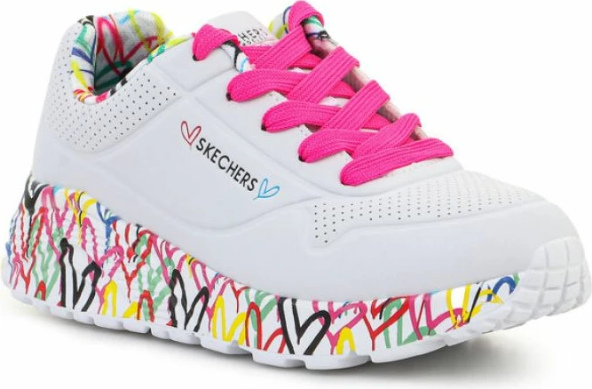 Atlete për vajza Skechers, të bardha [Madhësia: 27.5]