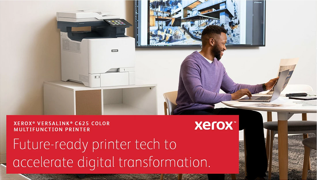 Printer multifunksional Xerox VersaLink C625DN, kolor, USB/LAN, skanim & printim duplex, gri/kaltër