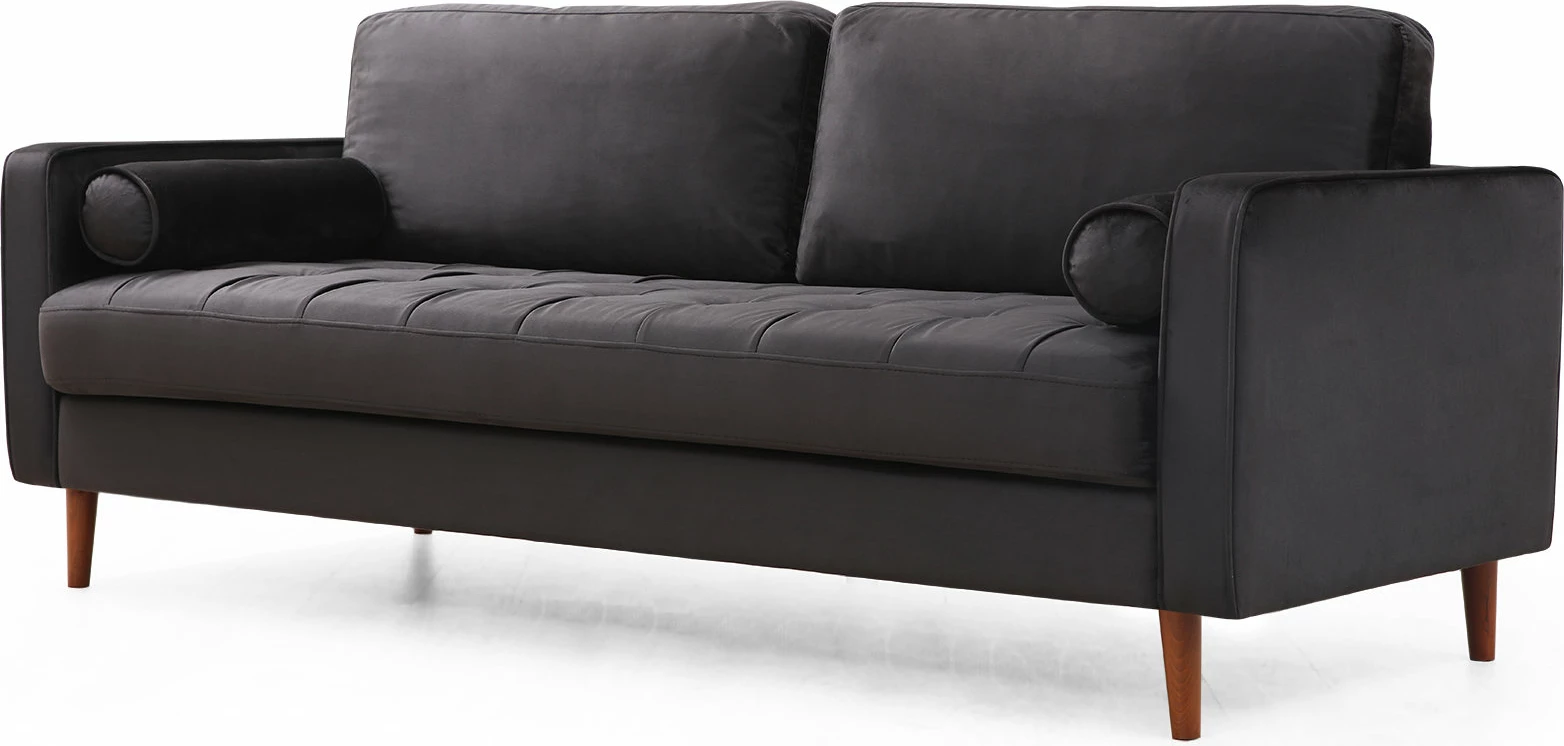 Divan treshe Atelier del Sofa, ngjyrë e zezë, Rome