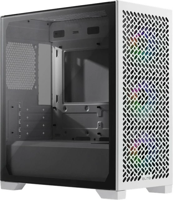 Kasë Cooler Master Elite 302, midi tower, e bardhë