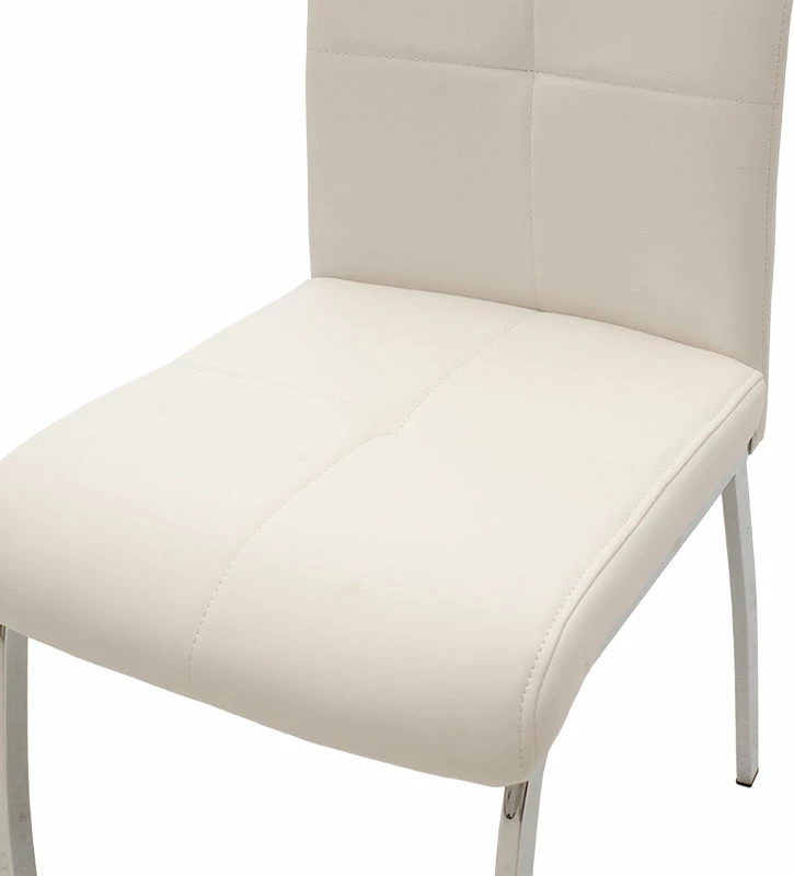 Karrige Ariadne PU ngjyrë bardhë-krom këmbë