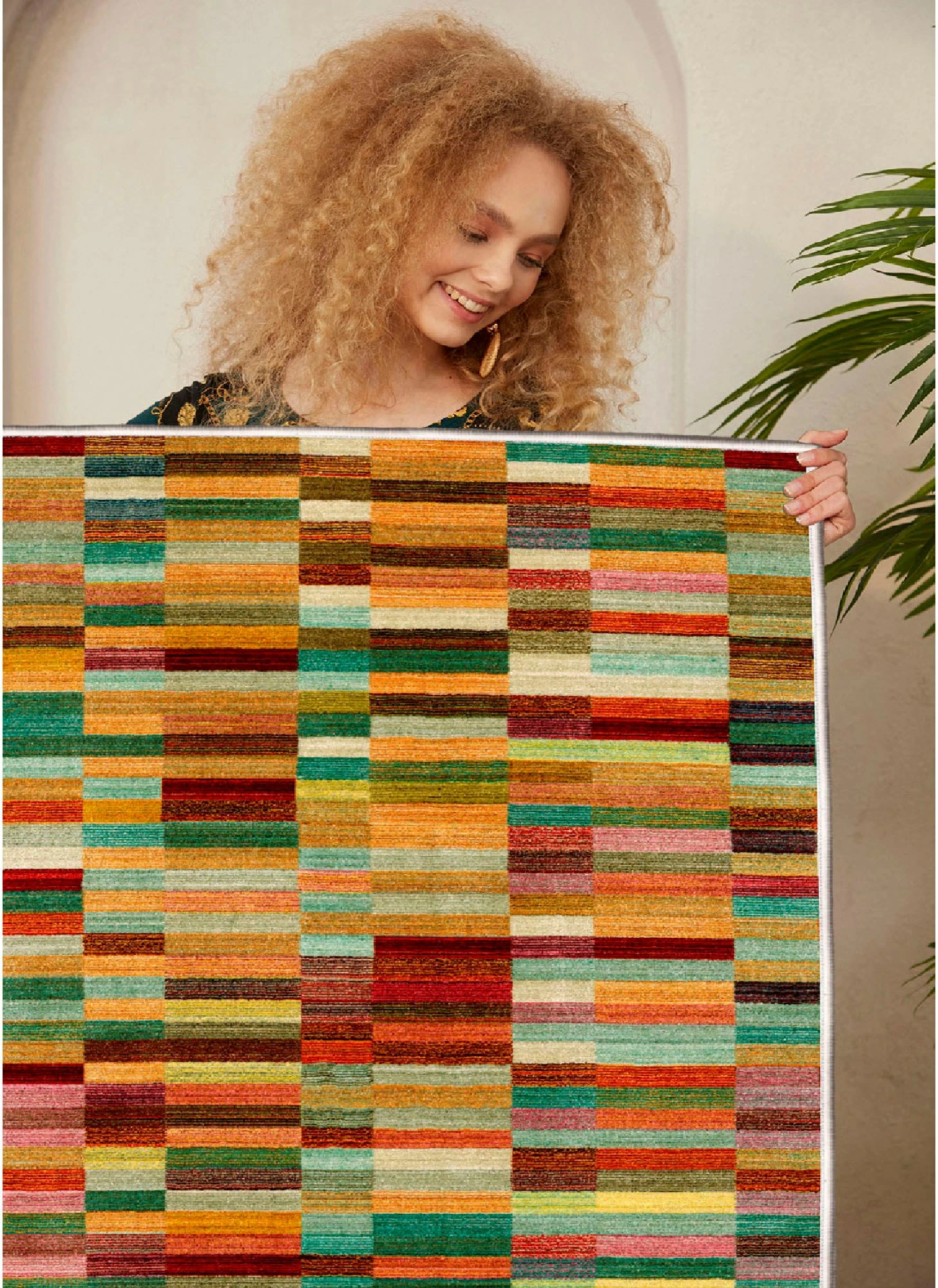 Qilim pambuku, shumëngjyrësh, 180x280cm, Conceptum Hypnose, Woosonıl027
