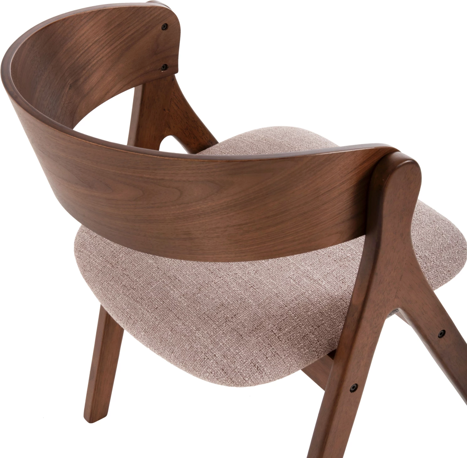 Karrige ngrënieje NEKKER FH9739.02 dru gome ngjyrë arre-bezhë, set prej 2 copë