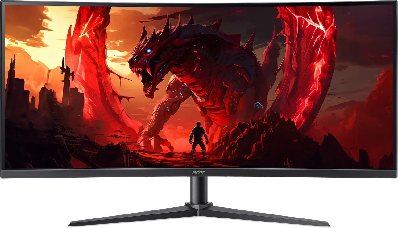Monitor gaming Acer Nitro XZ340CURW0BMIIPHX, 34", UWQHD 3440x1440, 240Hz, i lakuar, FreeSync Premium, HDR10, i zi