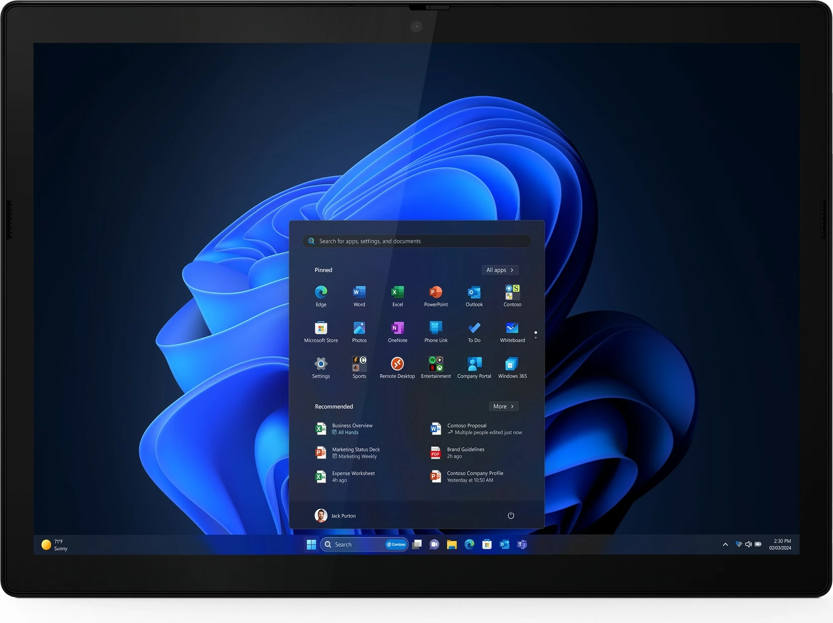 Tablet Lenovo ThinkPad X12 Detachable Gen 2, Intel Core Ultra 7, 32 GB, 1 TB, e zezë