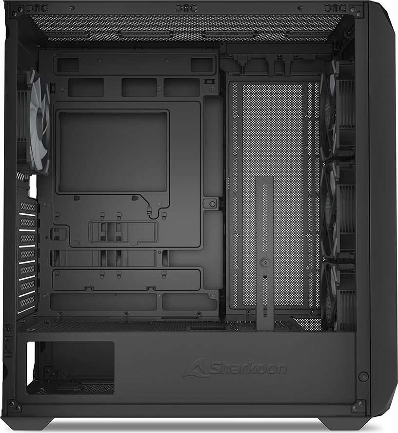 Kasë Sharkoon AK3 RGB ATX 1xGlas, e zezë