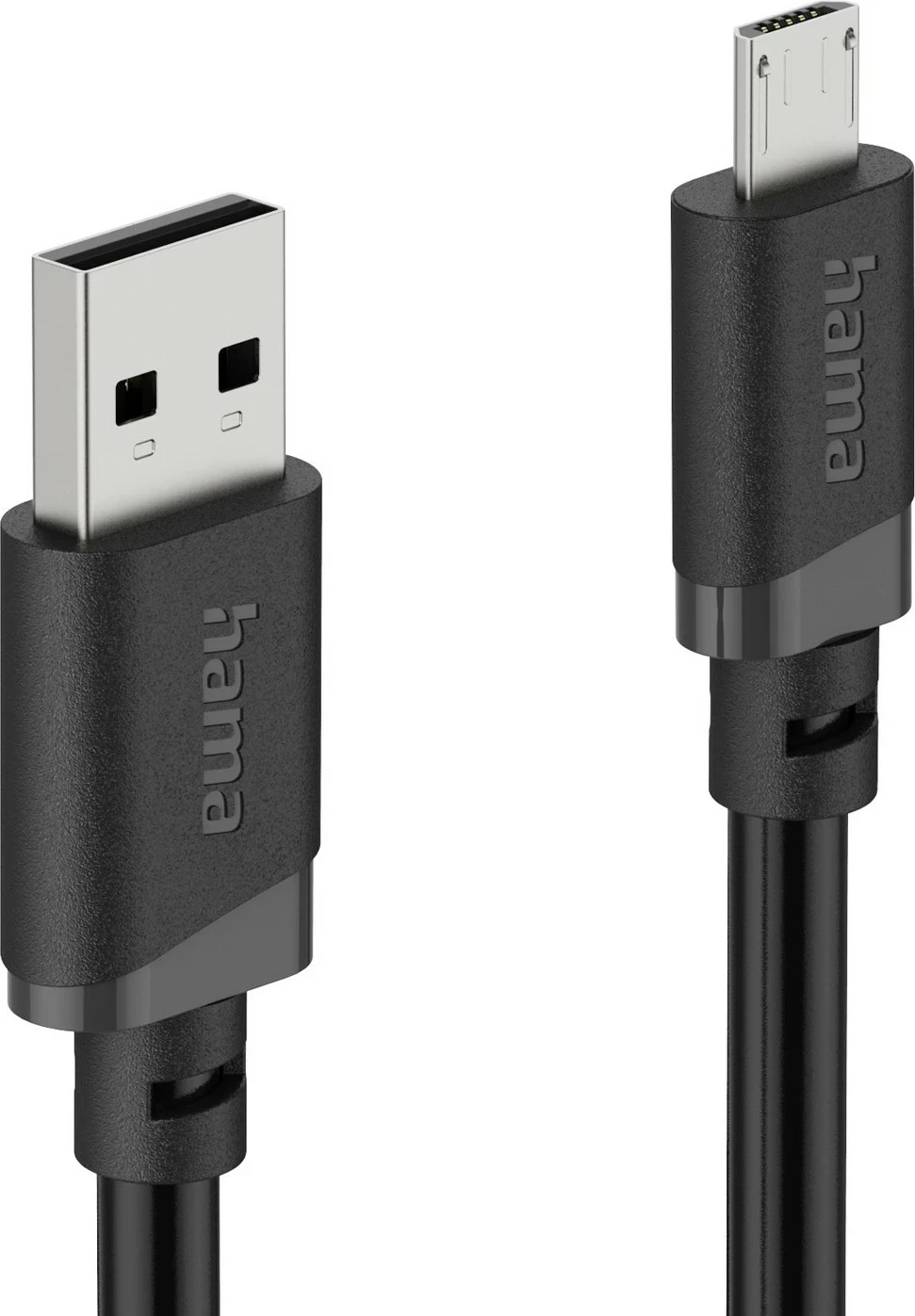 Kabllo karikimi Hama USB-A në micro USB, USB 2.0, 2 m, e zezë