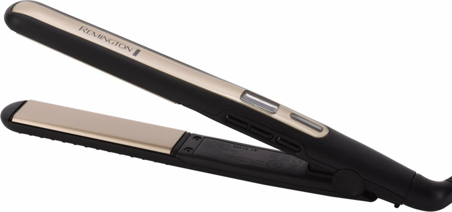 Drejtues flokësh Remington Sleek & Curl S6500, pllaka qeramike, 150-230°C, LCD, kabllo 2 m, i zi