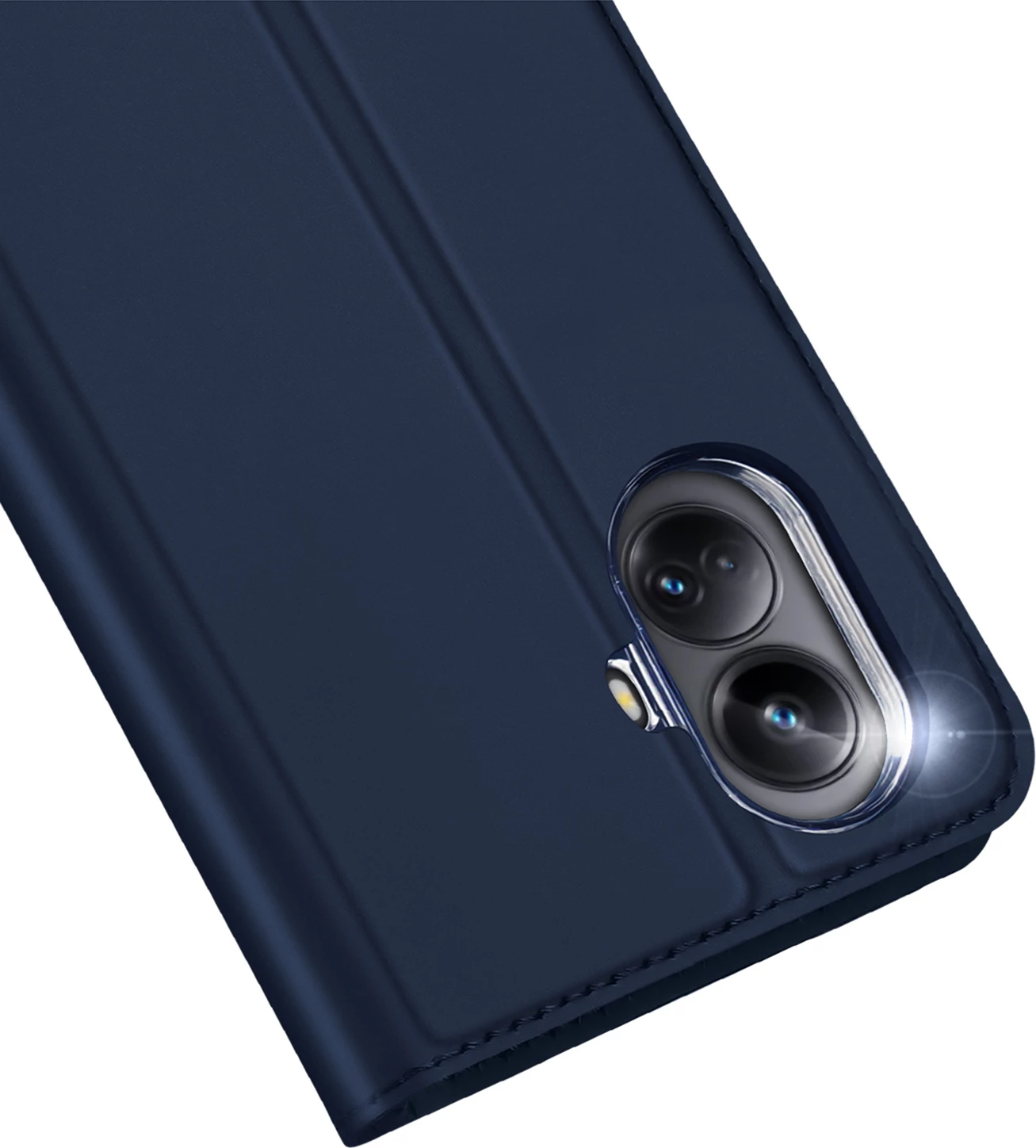 Mbështjellës Dux Ducis Skin Pro për Realme 10 Pro, me kapak, xhep kartelash dhe funksion standi, Blu