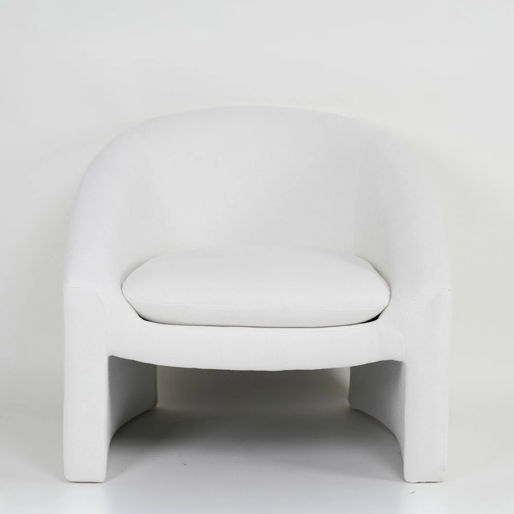 Karrige e ulët AVOA, e bardhë, 81x74x72cm