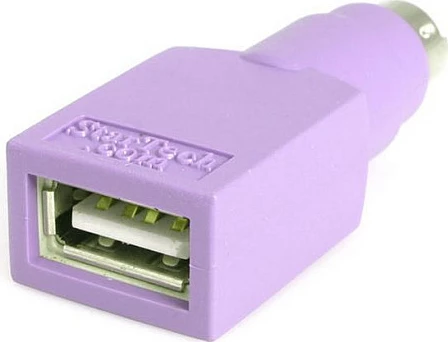 Adapter StarTech GC46FMKEY, USB-A (F) në PS/2 (M), violet