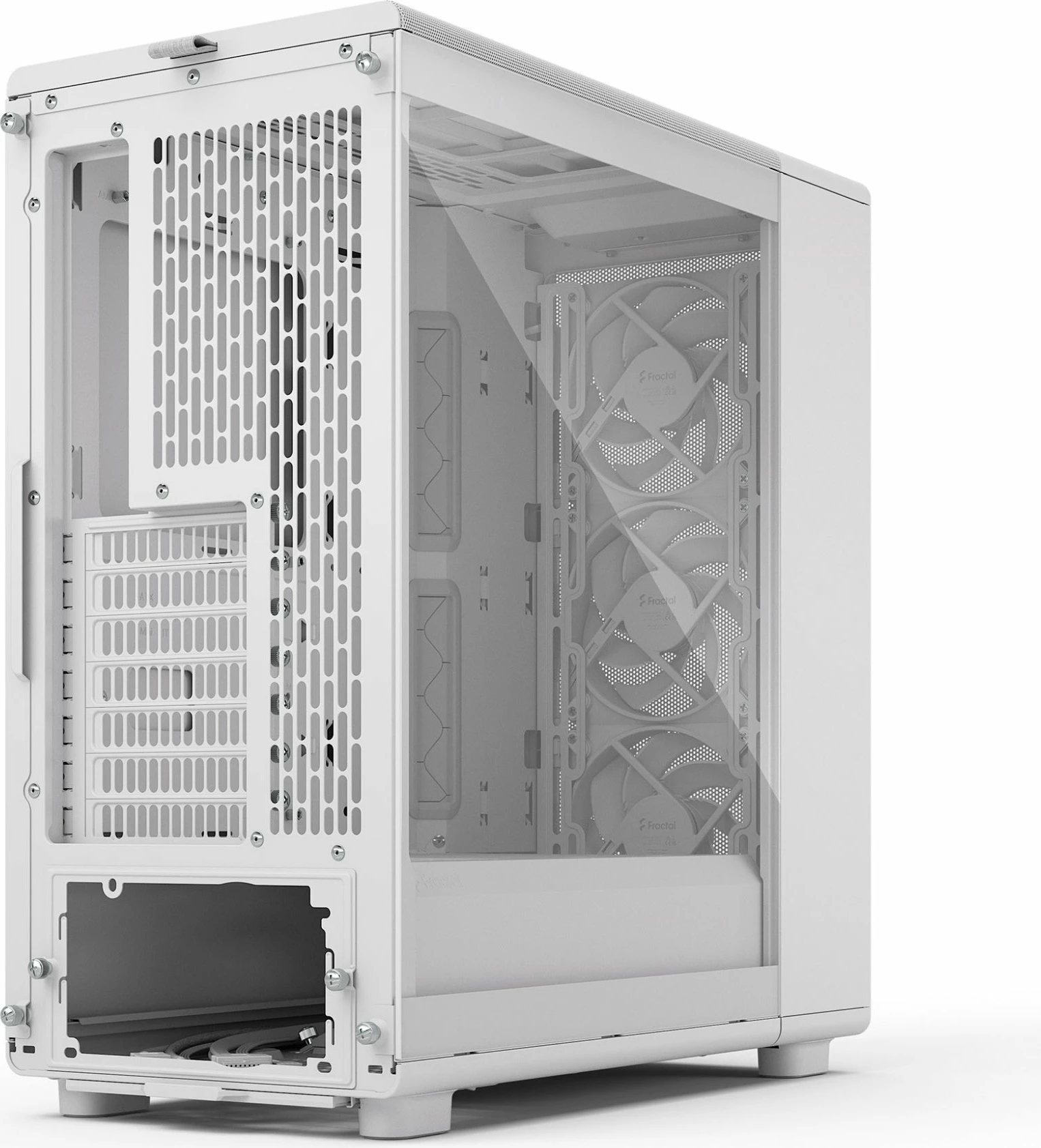 Kasë Fractal Design Epoch TG Clear Tint (FD-C-EPO1A-03), Midi Tower ATX/mATX/Mini-ITX, 3x Momentum 12 fans, e bardhë