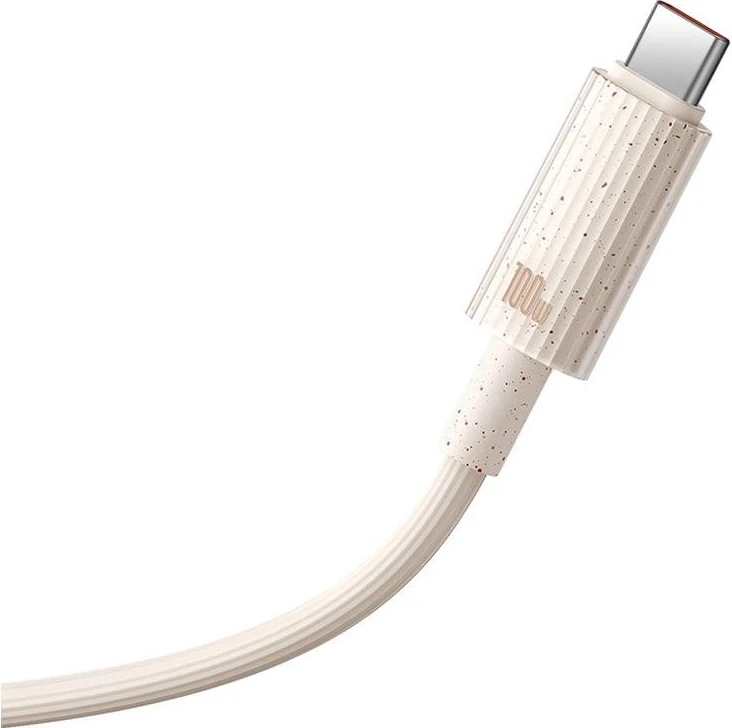 Kabllo Baseus Habitat Series USB-A/USB-C, 100W, 1m, rozë