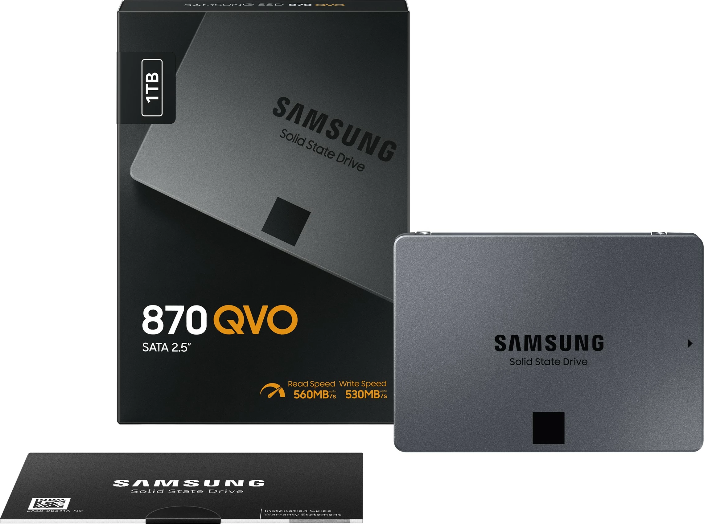 SSD Samsung 870 QVO, 1 TB, 2.5", 560 MB/s, 6 Gbit/s