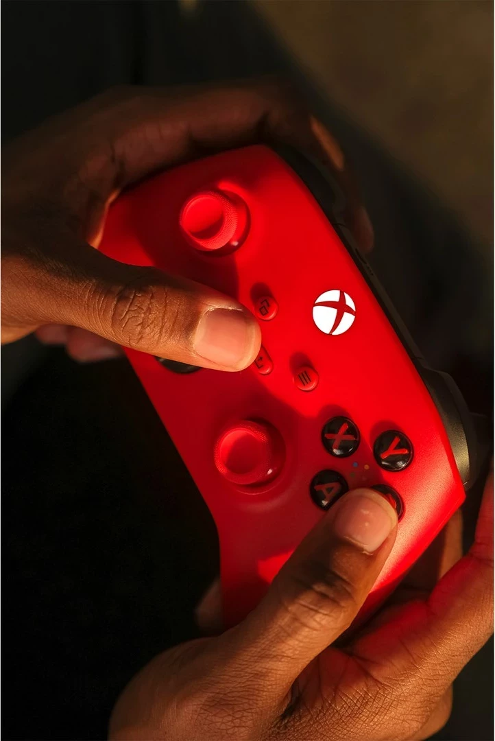 Gamepad Microsoft Xbox Wireless Controller QAU-00012, Bluetooth/USB, i kuq