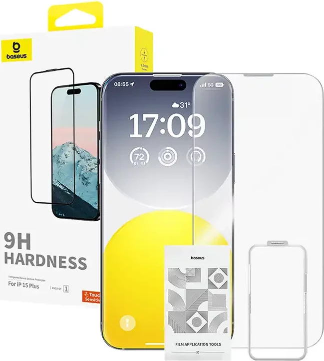 Xham i temperuar Baseus Diamond 0.3mm për iPhone 15 Plus