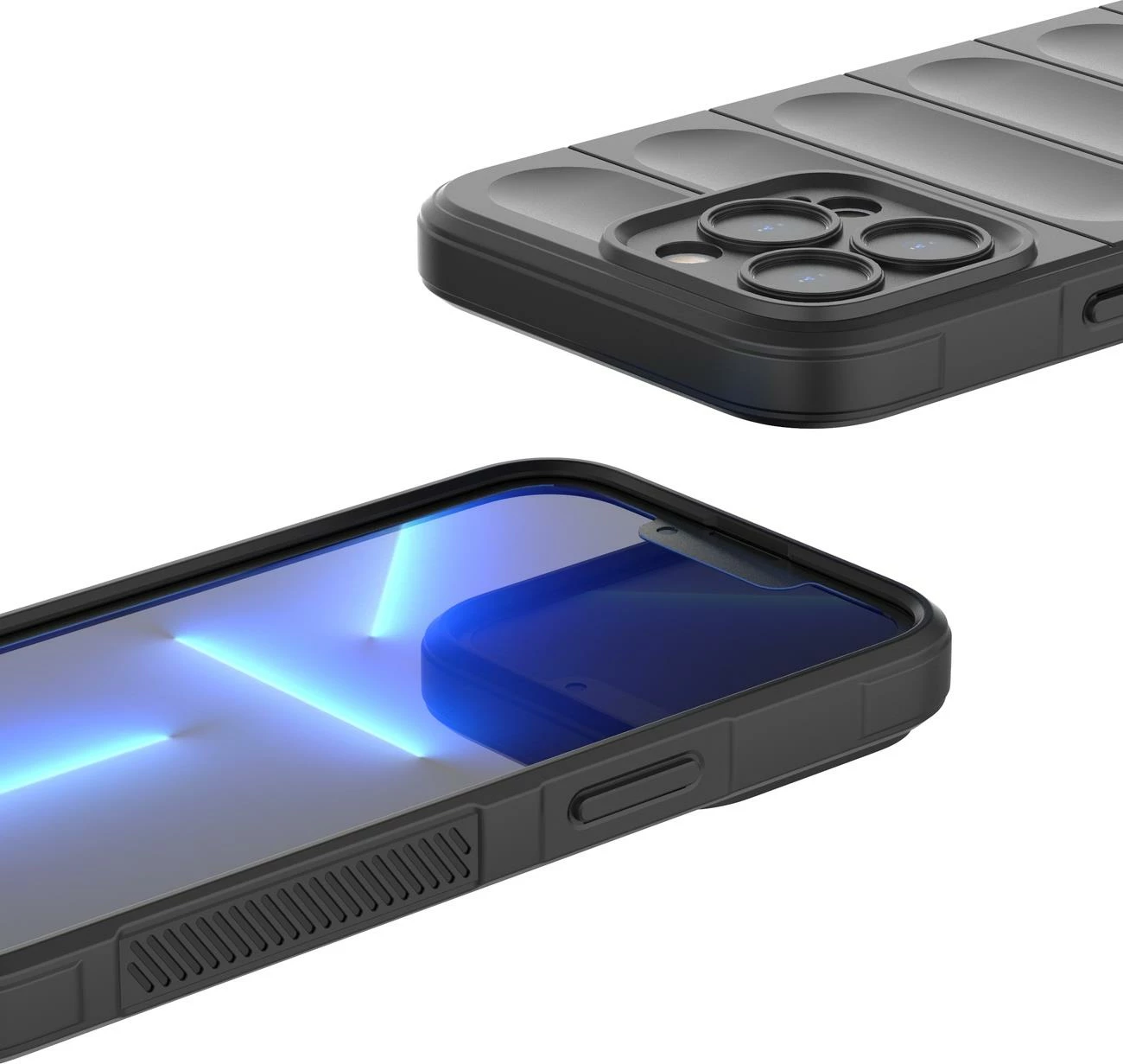 Mbështjellës Hurtel Magic Shield Case për iPhone 13 Pro Max, TPU, Blu e çelët