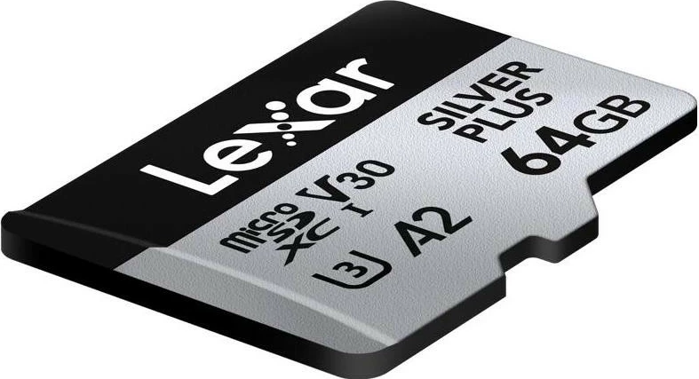 Kartelë microSD Lexar 64GB Professional SILVER Plus UHS-I A2 V30 U3 4K