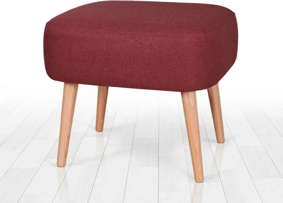 Puf Atelier del Sofa, ngjyrë e kuqe e thellë Parrot