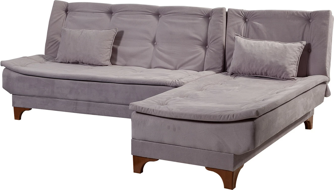 Kënd-sofë krevati Atelier del Sofa, kënd i djathtë, ngjyrë gri