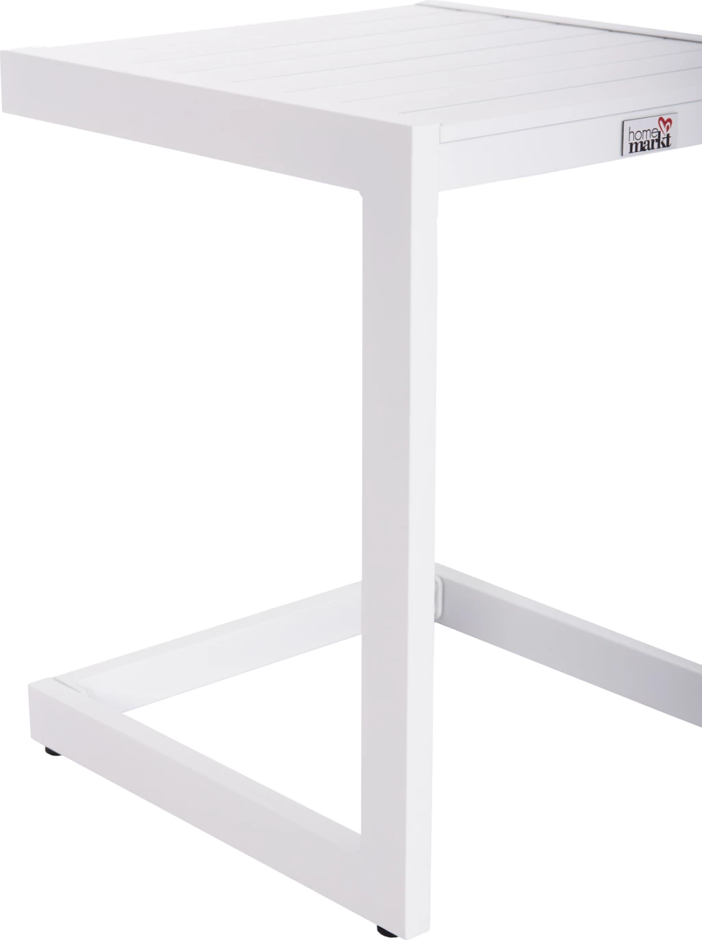 Tavolinë anësore për shezlong, alumini i bardhë, BELLING FH6274.01, 42x43x53cm