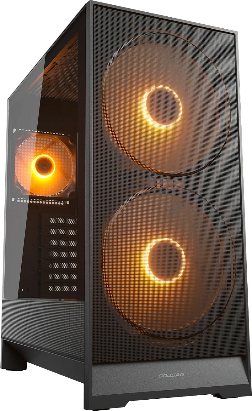 Kasë Cougar Airface 180, Midi Tower, ARGB, e zezë