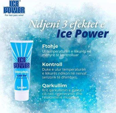 Xhel i ftohtë ICE POWER, 75 ml