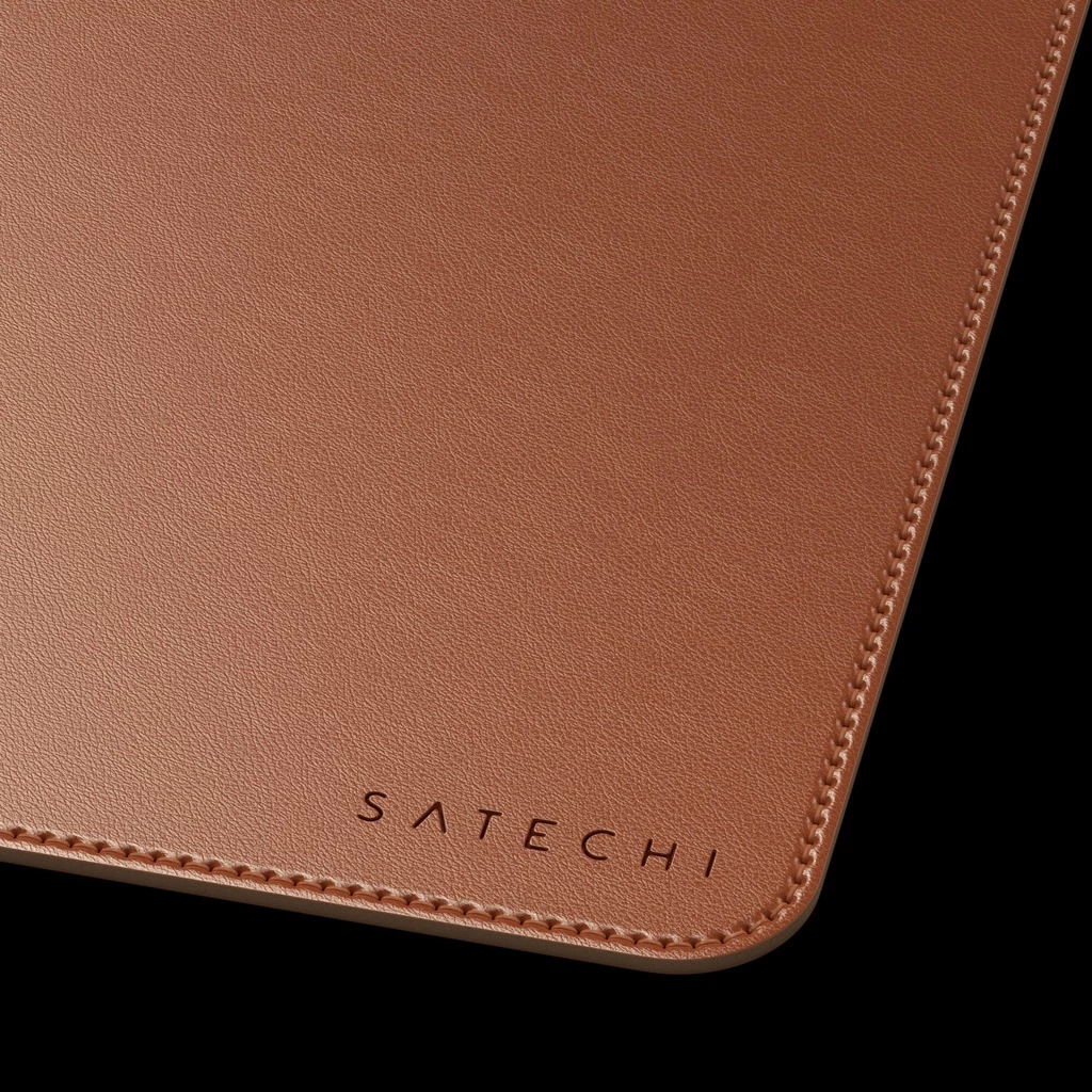 Satechi Vegan-Leather Premium Desk Mat - Brown
