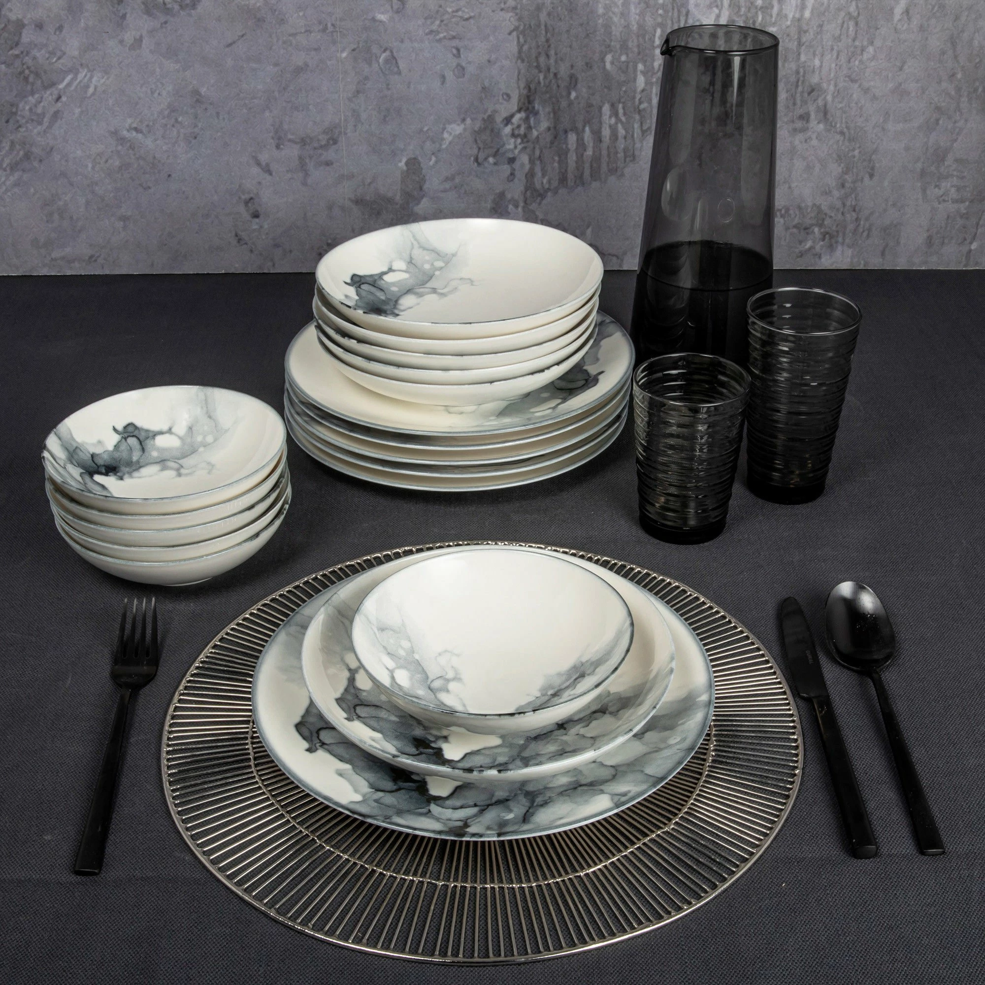 Set darke 24 pjese, Hermia Concept, GBSATN24Y4R1360
