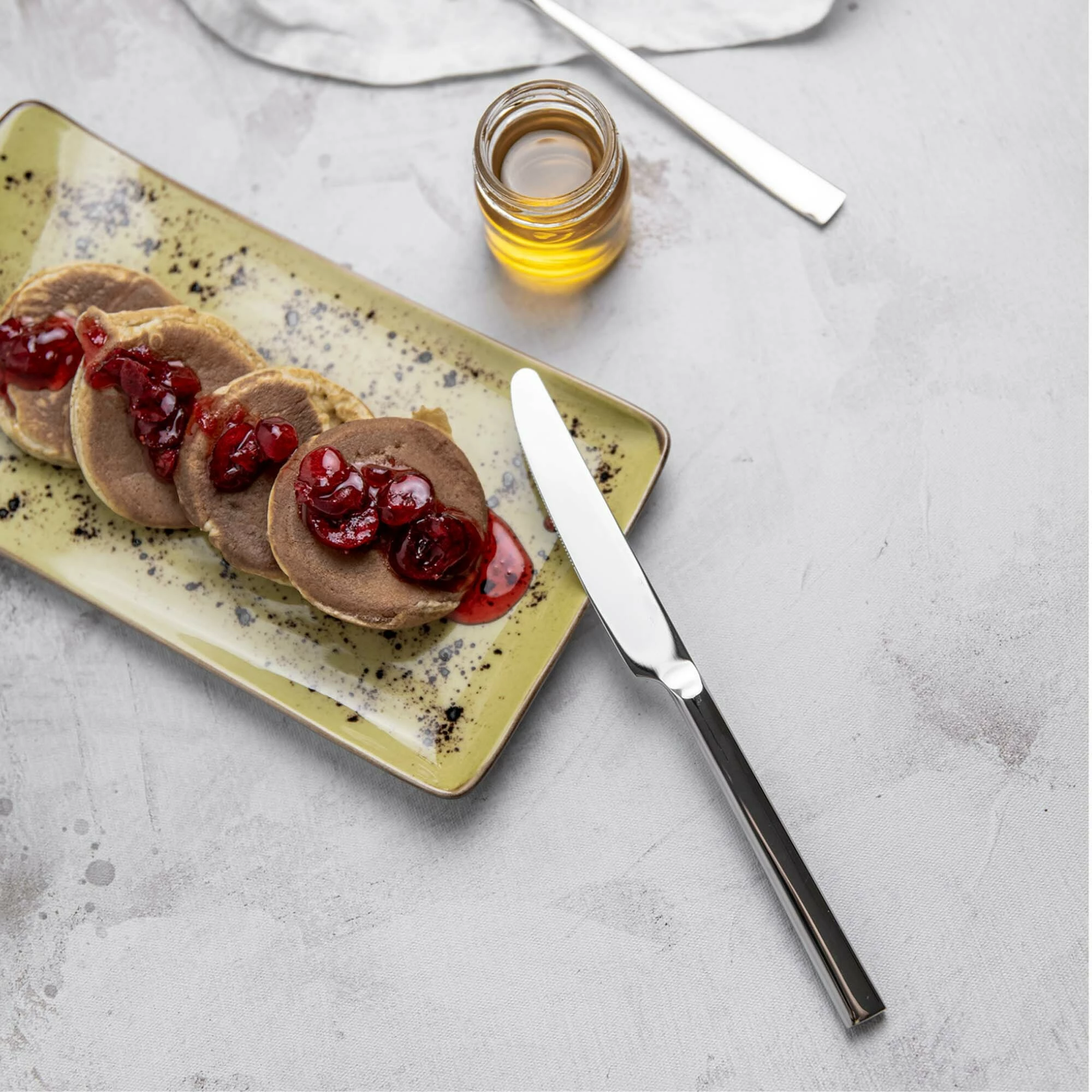 Thikë ëmbëlsire OVE Garda 194 mm, set 12 copë, argjendtë