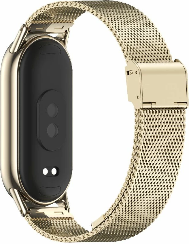 Rrip milanez për Xiaomi Smart Band 8/8 NFC Tech-Protect, çelik inox, bezhë