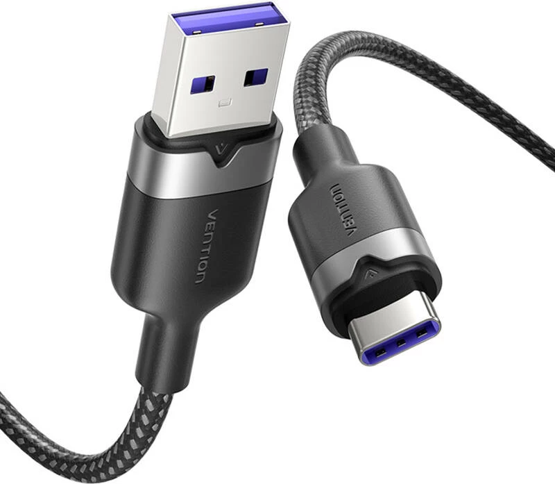 Kabllo USB 2.0 A në USB-C Vention CTOBH, 2m, e zezë