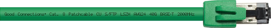 Kabllo rrjeti GoodConnections Cat8.1 S/FTP RJ45 1.5m 40Gbps, e gjelbër