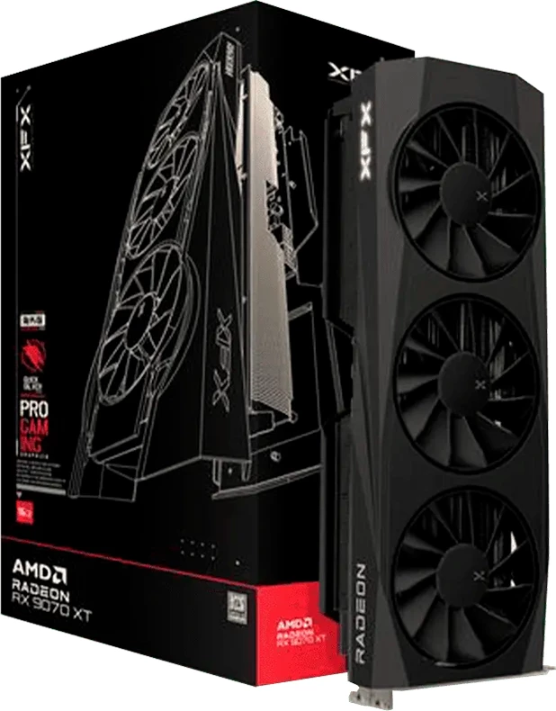 Kartë grafike XFX Quicksilver Radeon RX 9070XT 16GB GDDR6 256-bit, HDMI, 3xDP, e zezë