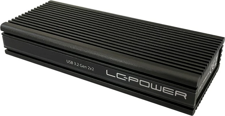 Kasë SSD LC-Power LC-M2-C-NVME-2X2, M.2, PCI Express, USB 3.2 Gen 2x2, e zezë